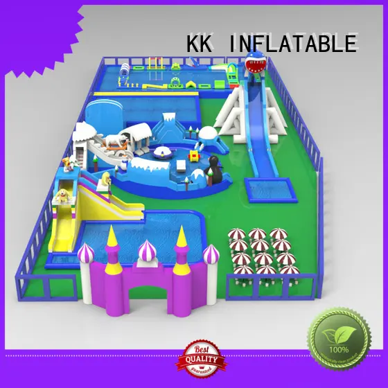 rainbow kids inflatable water park supplier for amusement park KK INFLATABLE 1