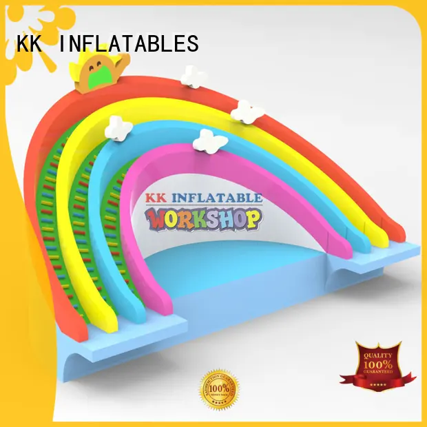 KK INFLATABLE hot selling inflatable water parks multichannel for beach 1