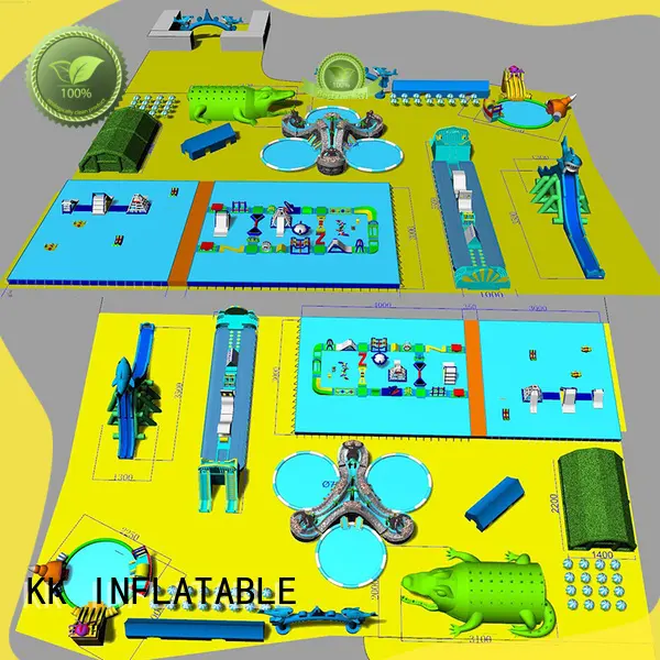 large inflatable water playground animal modelling for seaside KK INFLATABLE 1