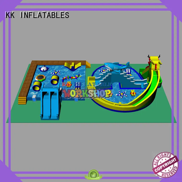 inflatable water playground dinosaur for amusement park KK INFLATABLE 1