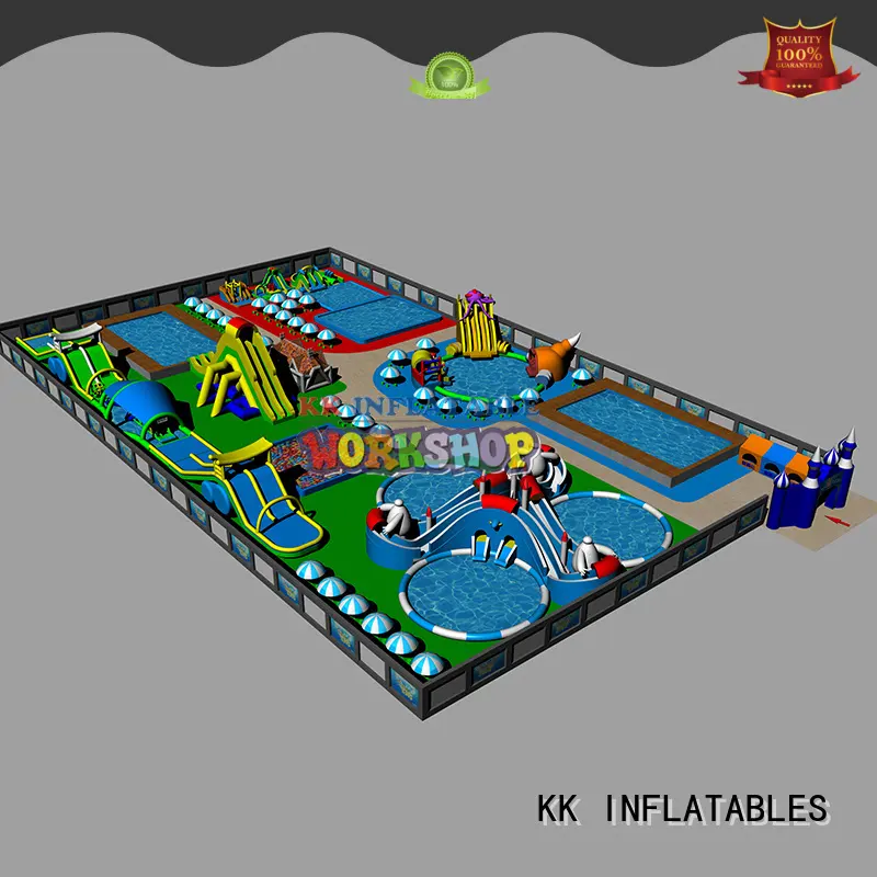 KK INFLATABLE cartoon inflatable water parks good quality for paradise 1