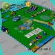multichannel inflatable water parks factory price for beach KK INFLATABLE 1