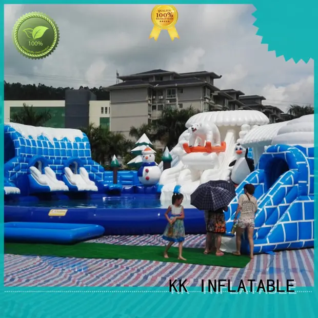 pvc inflatable water playground manufacturer for seaside KK INFLATABLE 1