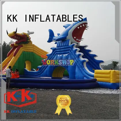 blue inflatable water parks factory price for children KK INFLATABLE 1