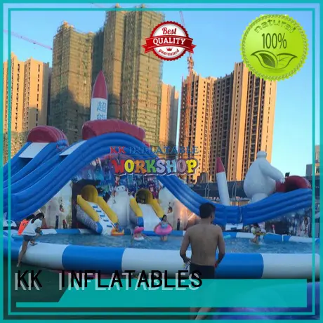 KK INFLATABLE cartoon kids inflatable water park factory price for children 1