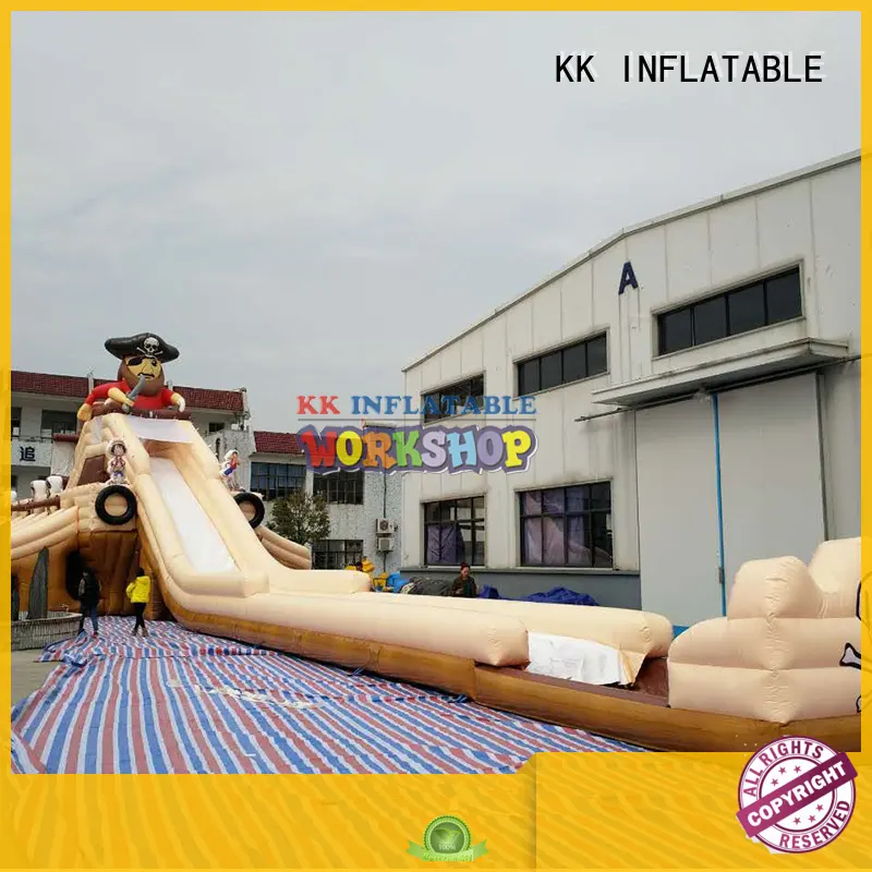 fire truck shape blow up water slide supplier for parks KK INFLATABLE 1