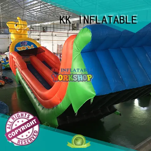kids inflatable water park multichannel for children KK INFLATABLE 1