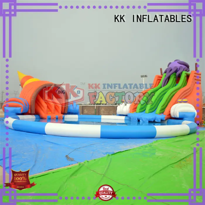 inflatable water playground cartoon for beach KK INFLATABLE 1