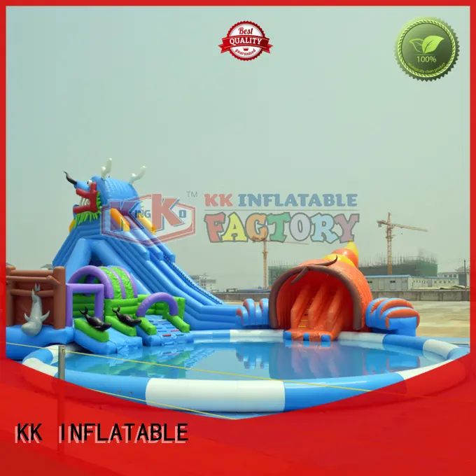 inflatable water parks dinosaur for children KK INFLATABLE 1