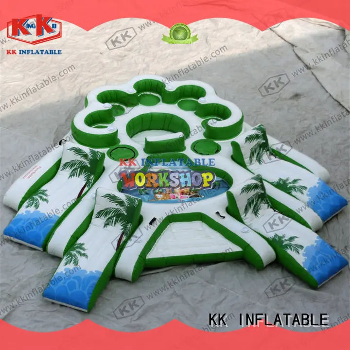 cartoon inflatable water parks blue for paradise KK INFLATABLE 1