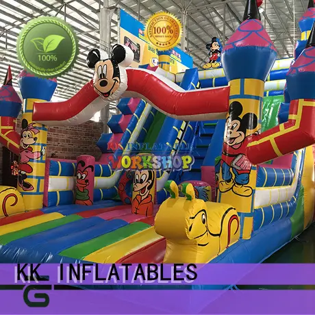 transparent small bouncy castle animated cartoon for amusement park KK INFLATABLE 1