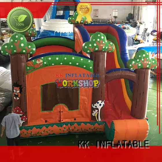 KK INFLATABLE quality indoor inflatables trampolines for amusement park 1