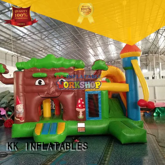 PVC kids water slide truck for exhibition KK INFLATABLE 1