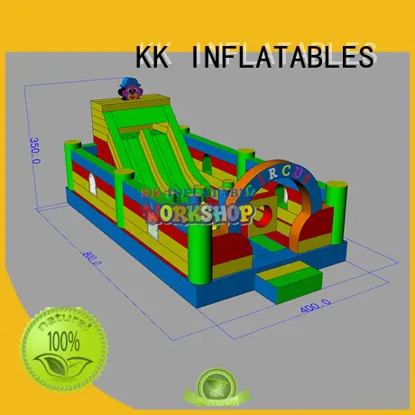 KK INFLATABLE creative bouncy castle with slide various styles for playground 1