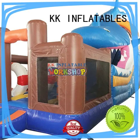 big water slides truck for exhibition KK INFLATABLE 1