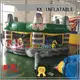 long inflatable rock climbing wall trampoline for for amusement park KK INFLATABLE 1