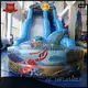 jump bed bounce house with slide transparent pig for swimming pool KK INFLATABLE 1