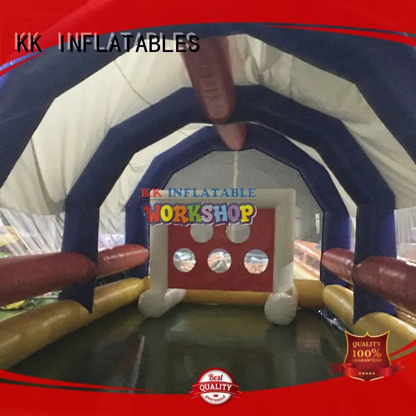 KK INFLATABLE quality kids climbing wall trampoline for paradise 1