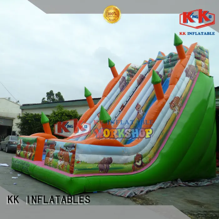 kids water slide slide combination for parks KK INFLATABLE 1