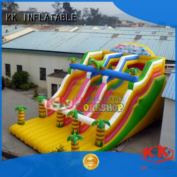 KK INFLATABLE customized commercial inflatable water slides jump bed for exhibition 1