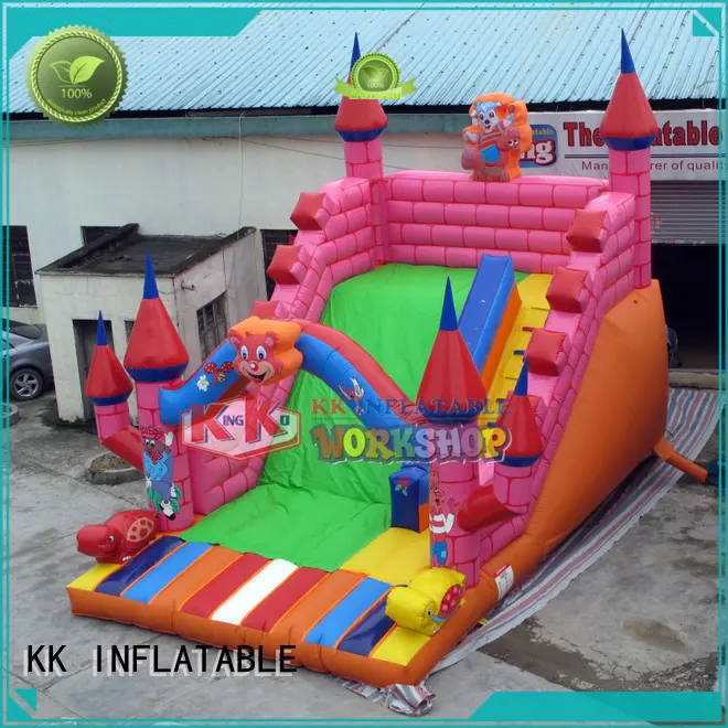 KK INFLATABLE truck inflatable slide colorful for swimming pool 1