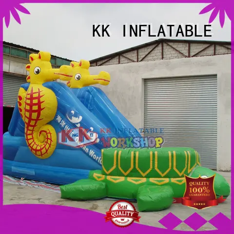 fire truck shape inflatable water slides for adults various styles for exhibition KK INFLATABLE 1