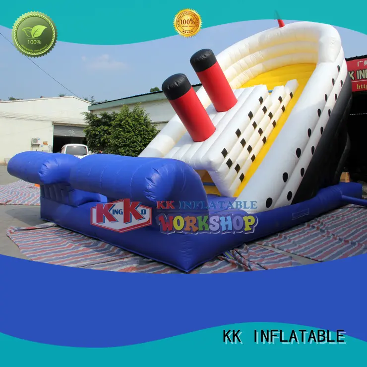 KK INFLATABLE customized inflatable slide jump bed for playground 1