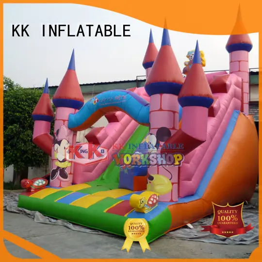 jump bed inflatable slide slide combination for playground KK INFLATABLE 1