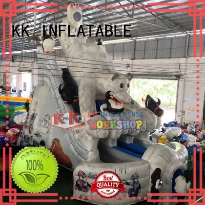 slide pool bouncy slide colorful for paradise KK INFLATABLE 1