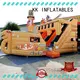 inflatable slide fire truck shape for exhibition KK INFLATABLE 1