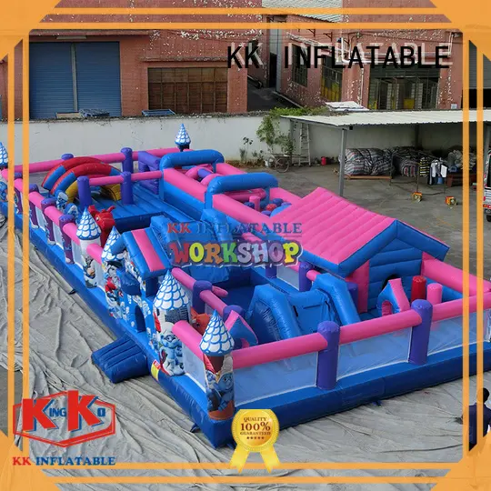 KK INFLATABLE creative inflatable obstacle course aircraft for playground 1