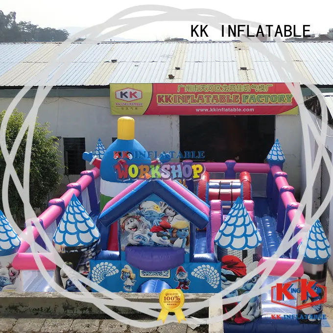 obstacle course moon bounce climbing for racing game KK INFLATABLE 1