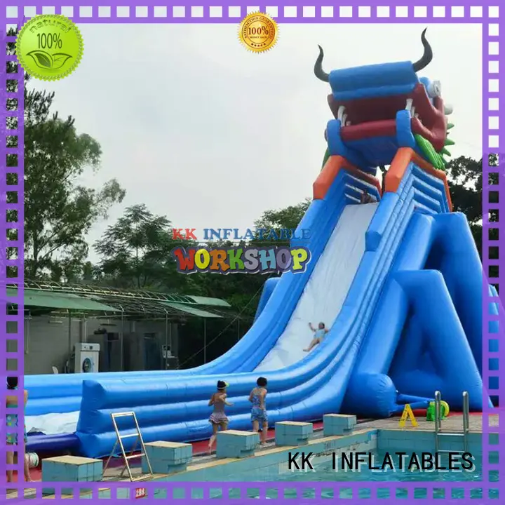 large inflatable pool slides 1