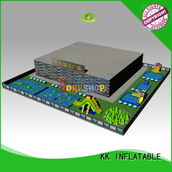 L type inflatable water park 1