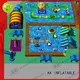 blue inflatable water playground good quality for children 1