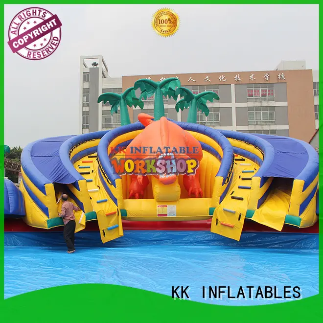 KK INFLATABLE large inflatable water playground slide pool combination for children 1