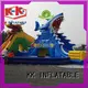 cartoon inflatable water playground rainbow for beach KK INFLATABLE 1