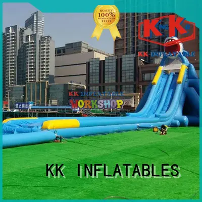 inflatable water playground rainbow for beach KK INFLATABLE 1