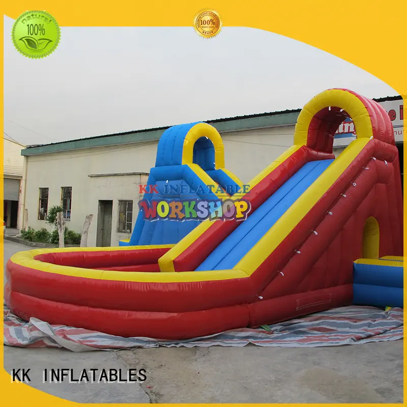 blue inflatable water playground good quality for paradise KK INFLATABLE 1