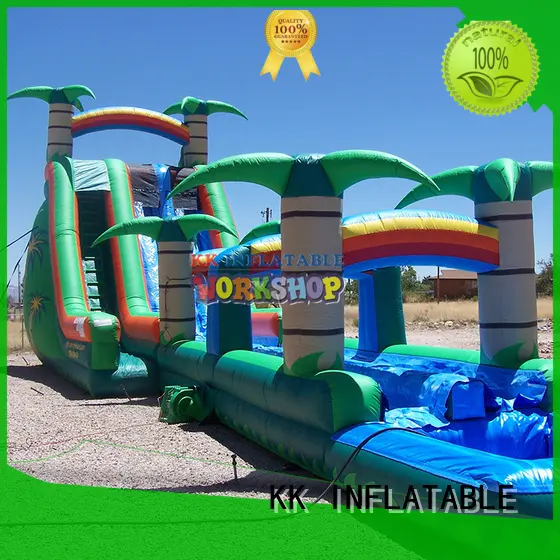 KK INFLATABLE creative design kids inflatable water park slide pool combination for paradise 1