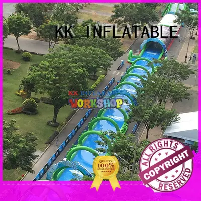dinosaur inflatable water parks rainbow for paradise KK INFLATABLE 1