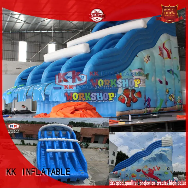 KK INFLATABLE cartoon blow up water slide bulk production for paradise 1