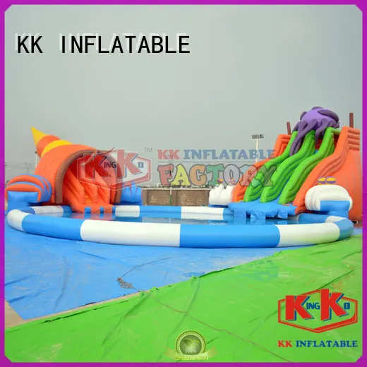 inflatable water parks rainbow for paradise KK INFLATABLE1 1