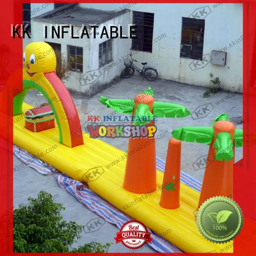 inflatable water playground multichannel for children KK INFLATABLE1 1