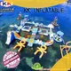 blue kids inflatable water park pvc for children KK INFLATABLE 1