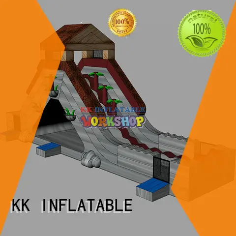 backyard water slide truck for playground KK INFLATABLE 1