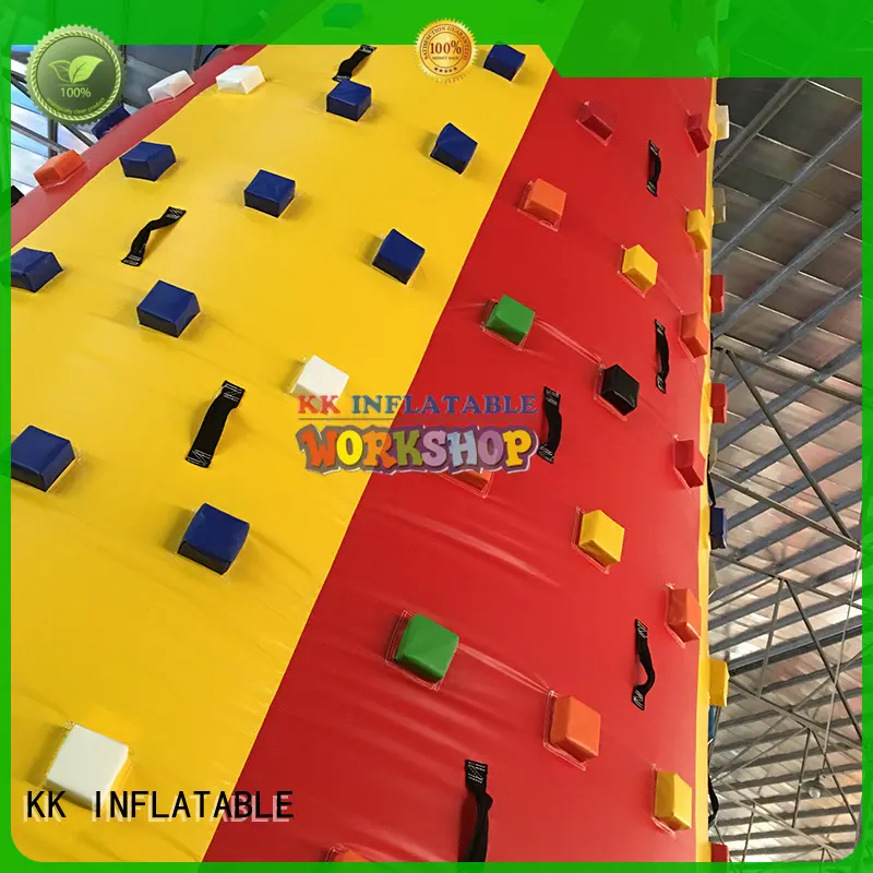 KK INFLATABLE long kids climbing wall supplier for for amusement park 1