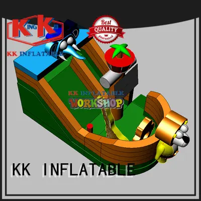 KK INFLATABLE slide combination inflatable slide colorful for exhibition 1