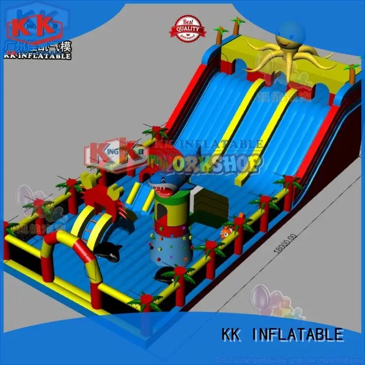 KK INFLATABLE trampoline inflatable castle factory direct for playground 1