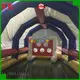 KK INFLATABLE long kids climbing wall supplier for entertainment 1
